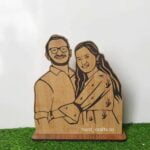Couple stand portrait